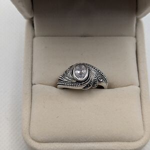 925 Silver Ring with Clear Stone